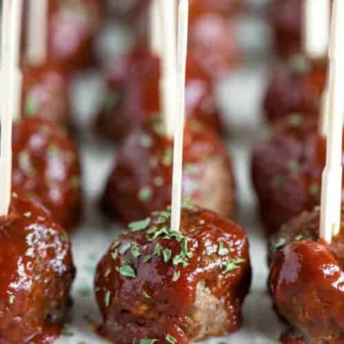 Meatloaf Meatballs {Bite Sized Appetizers!} - Self Proclaimed Foodie