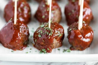 Meatloaf Meatballs {Bite Sized Appetizers!} - Self Proclaimed Foodie