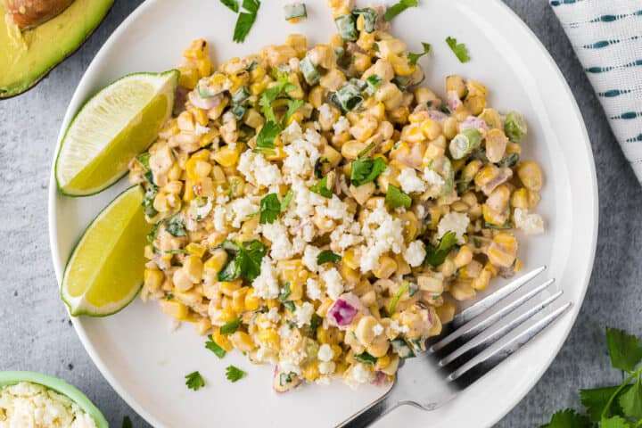 Mexican Street Corn Salad with Creamy Dressing
