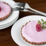 Mini No Bake Raspberry Cheesecakes take only minutes to make and can be made ahead, yet create an elegant and delicious dessert perfect for Valentine's Day.