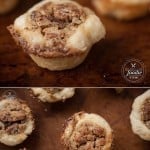 These bite sized and easy to make Mini Pecan Pie Bites have a buttery pastry crust and a sweet pecan filling. They taste just like a slice of pecan pie!