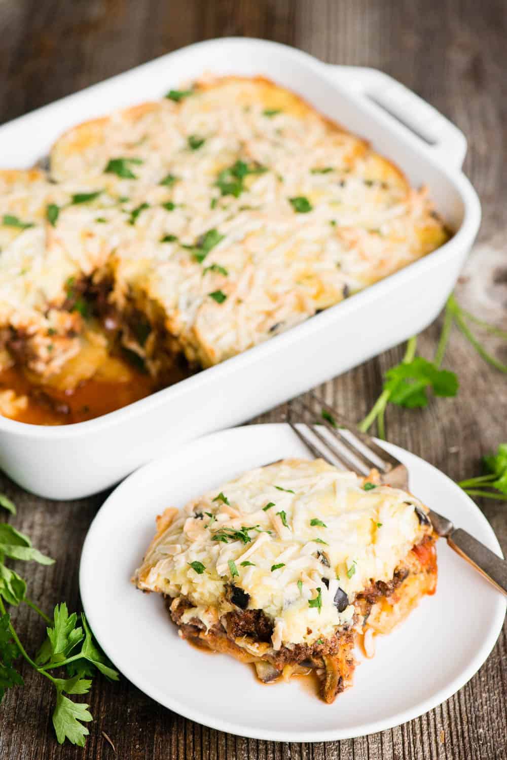 A plate of Moussaka 