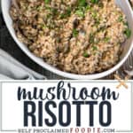 homemade Mushroom Risotto