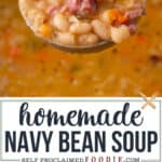 homemade navy bean soup recipe