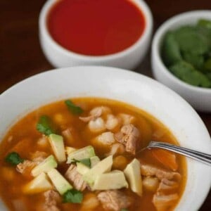 This New Mexican Posolé is a spicy, hearty, filling low carb stew filled with fiber and protein that tastes great and will make you feel fantastic.