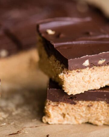 No Bake Chocolate Peanut Butter Bars dessert