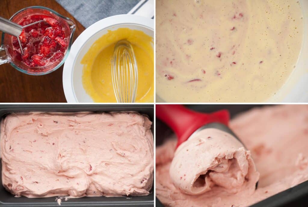 how to make strawberry ice cream