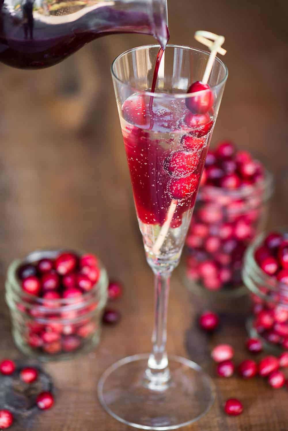 Cranberry Orange Prosecco Cocktail