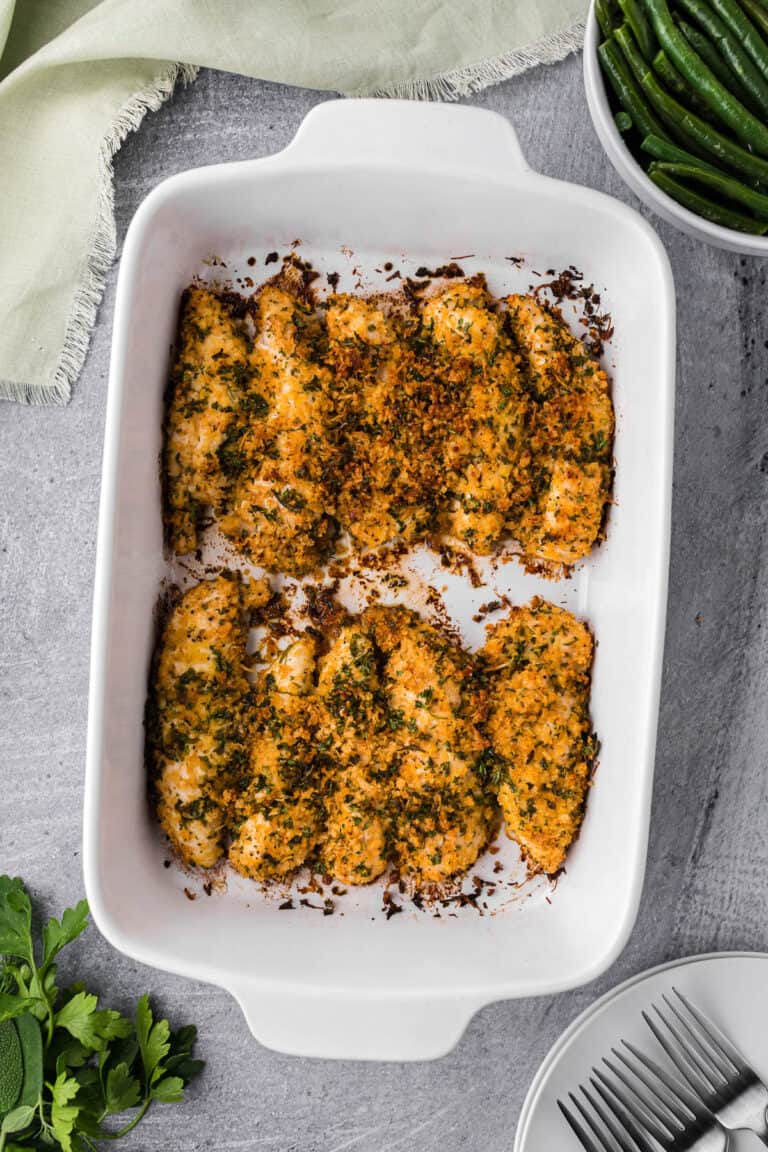 Parmesan Herb Crusted Chicken (Easy 30Minute Meal)