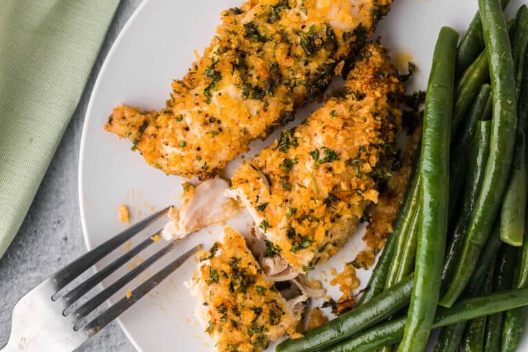 Parmesan Herb Crusted Chicken (Easy 30Minute Meal)