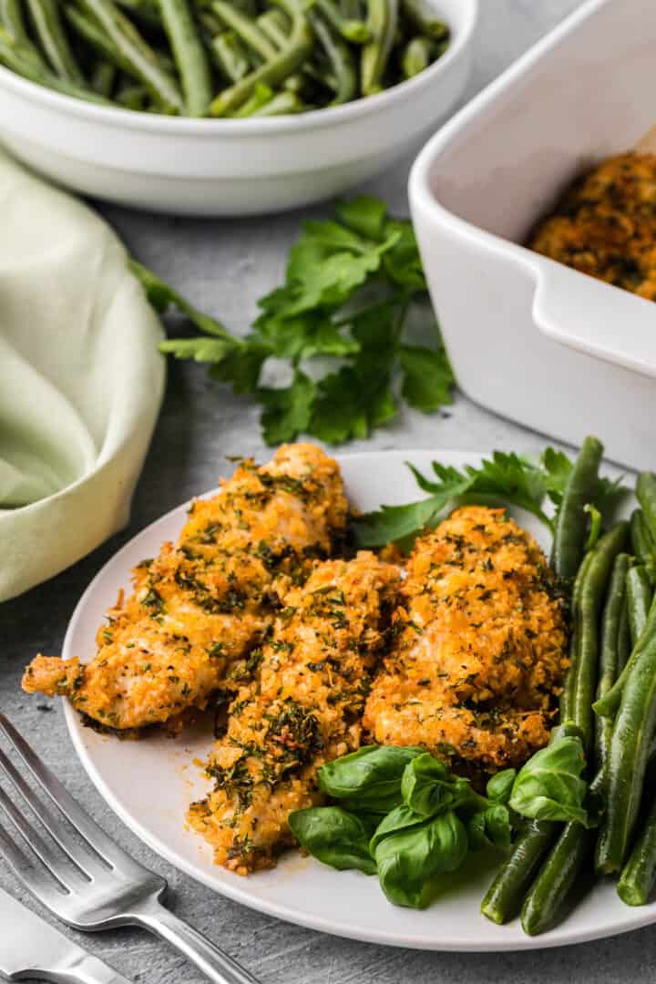 Parmesan Herb Crusted Chicken (Easy 30Minute Meal)