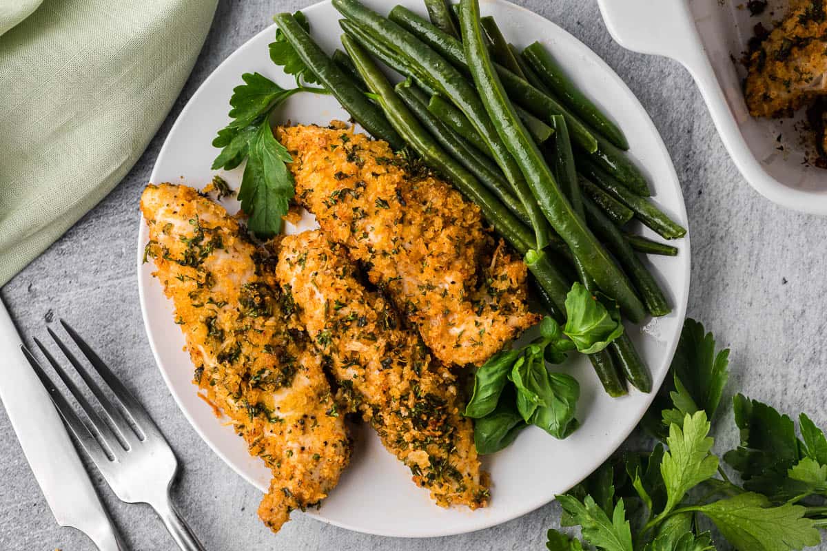 Parmesan Herb Crusted Chicken (Easy 30Minute Meal)