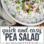 homemade Pea Salad recipe