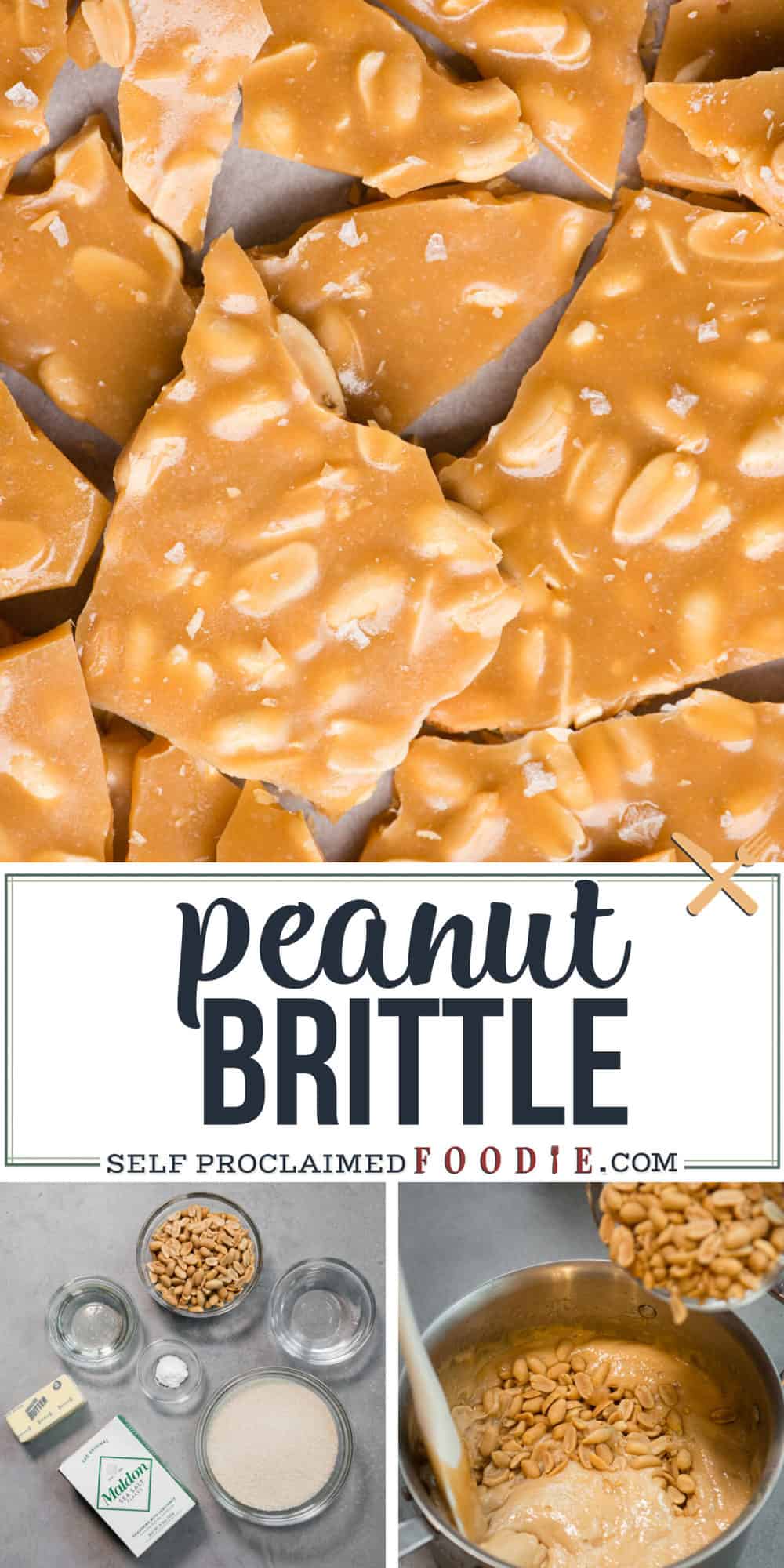 Homemade Peanut Brittle {Stove Top Recipe} - Self Proclaimed Foodie