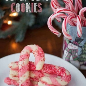 Peppermint Candy Cane Cookies are a festive and delicious holiday treat that are always a favorite at Christmas time.