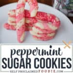 peppermint sugar cookies