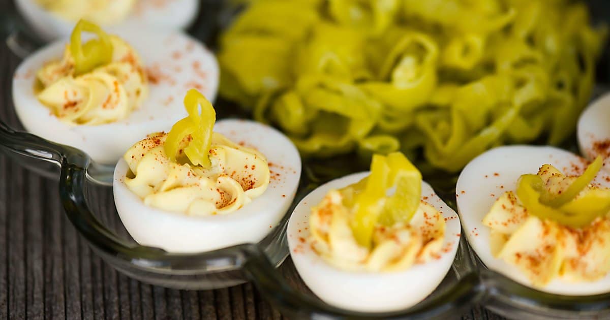 Pepperoni Dinosaur Deviled Eggs - HORMEL® Pepperoni