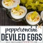 pepperoncini deviled eggs.