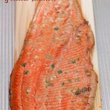 This easy Perfect Cedar Planked Grilled Salmon is wild caught Copper River Salmon marinated in a light Asian marinade grilled into a healthy summer dinner.