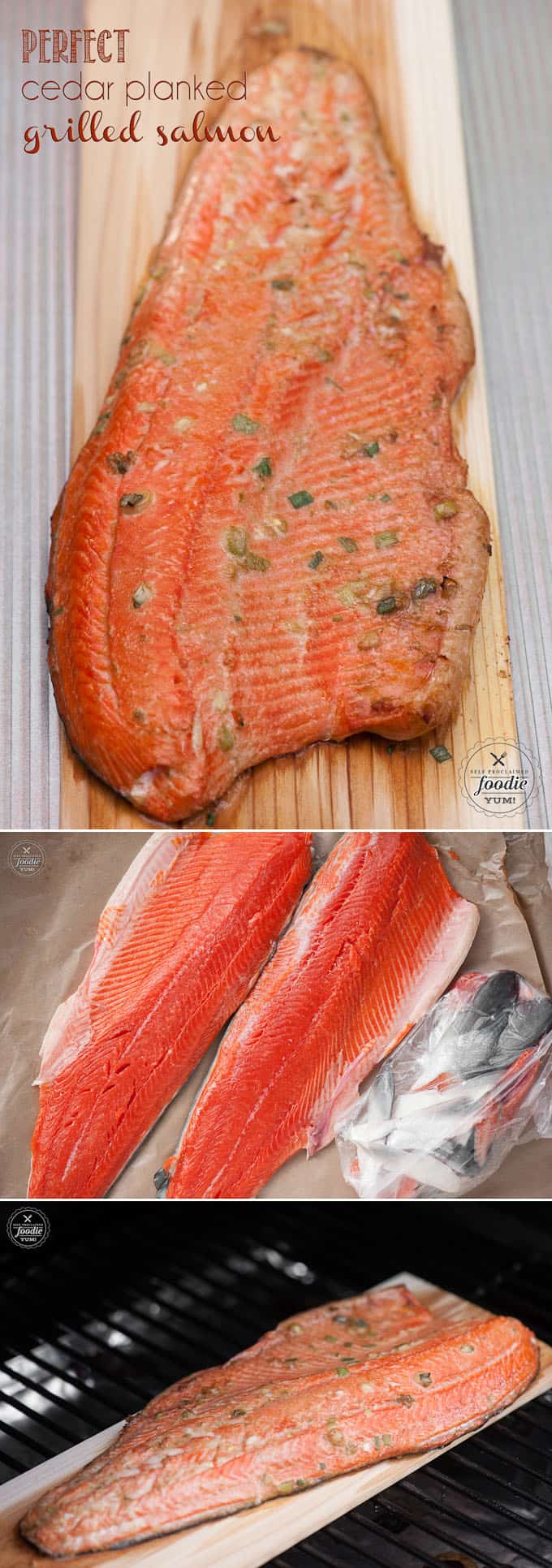 This easy Perfect Cedar Planked Grilled Salmon is wild caught Copper River Salmon marinated in a light Asian marinade grilled into a healthy summer dinner.