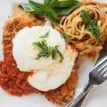 I made the most Perfect Chicken Parmesan that's full of flavor, only takes minutes to cook up for a quick and easy dinner, and is the best comfort food!