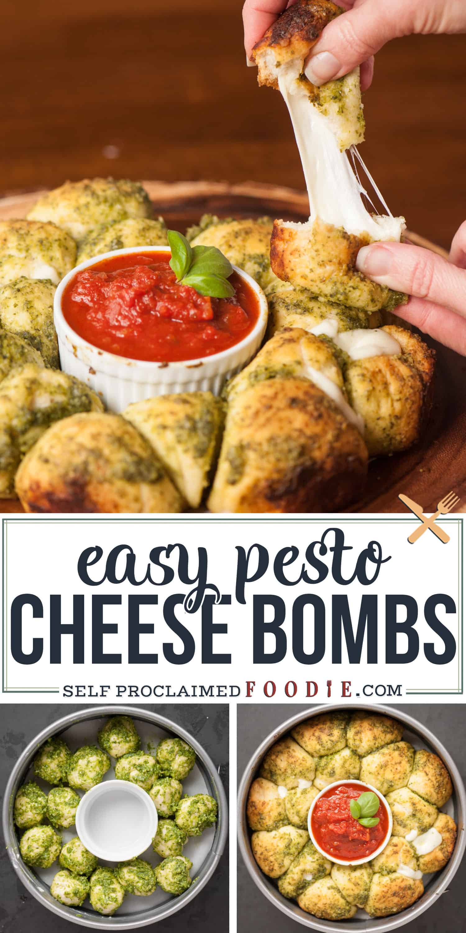 Pesto Cheese Bombs Self Proclaimed Foodie