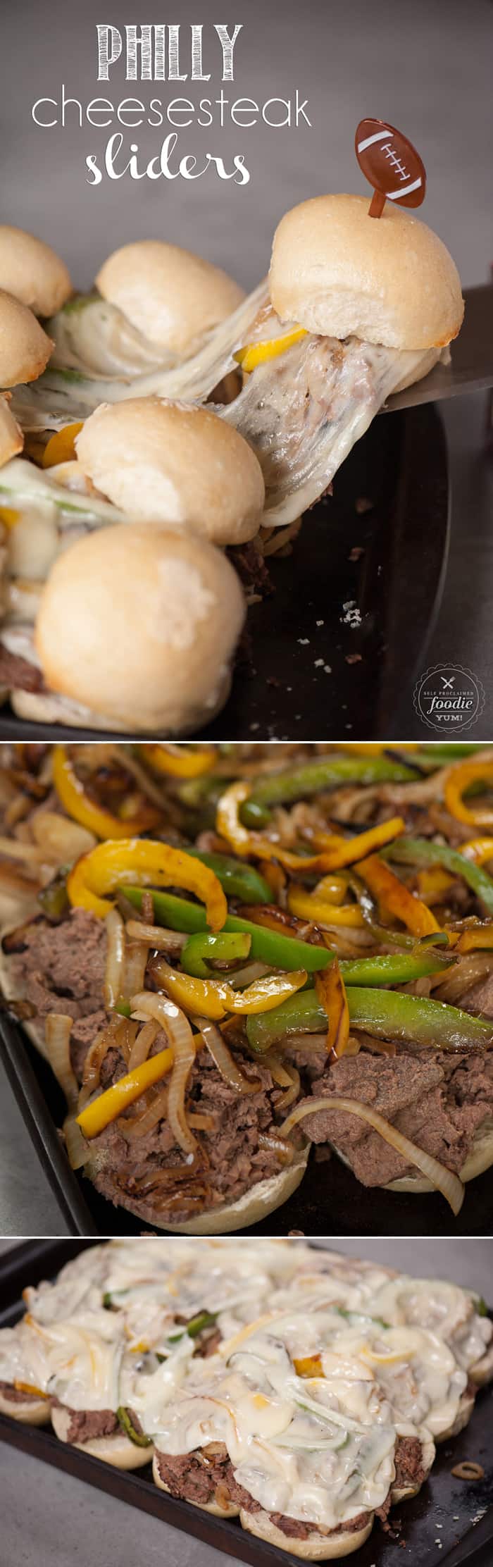 Transform a beef roast along with some sauteed peppers and onions and provolone into these tasty Philly Cheesesteak Sliders.