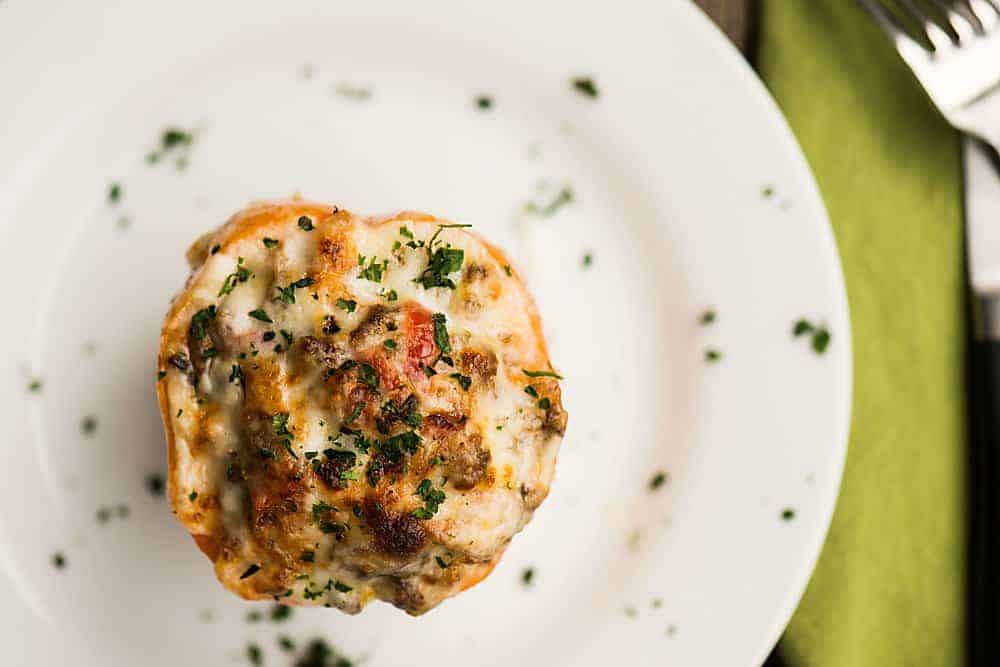 Philly Cheesesteak Stuffed Peppers are keto friendly