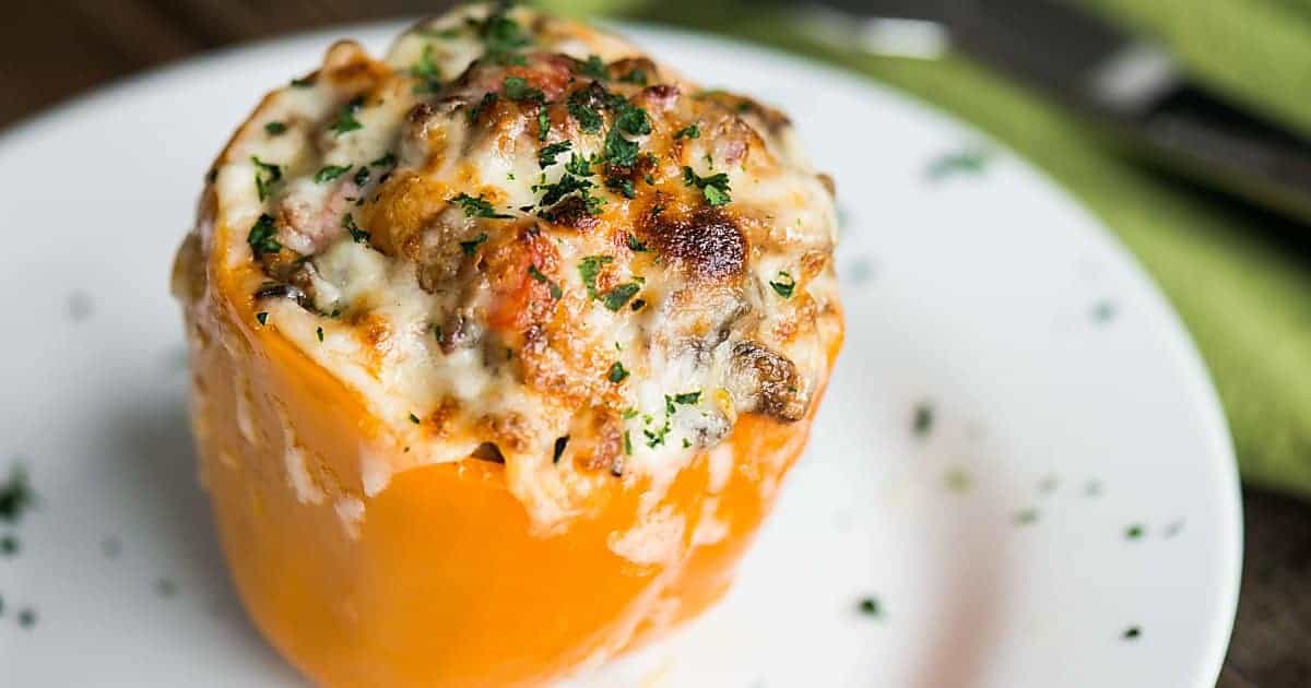 Philly Cheesesteak Stuffed Peppers Self Proclaimed Foodie