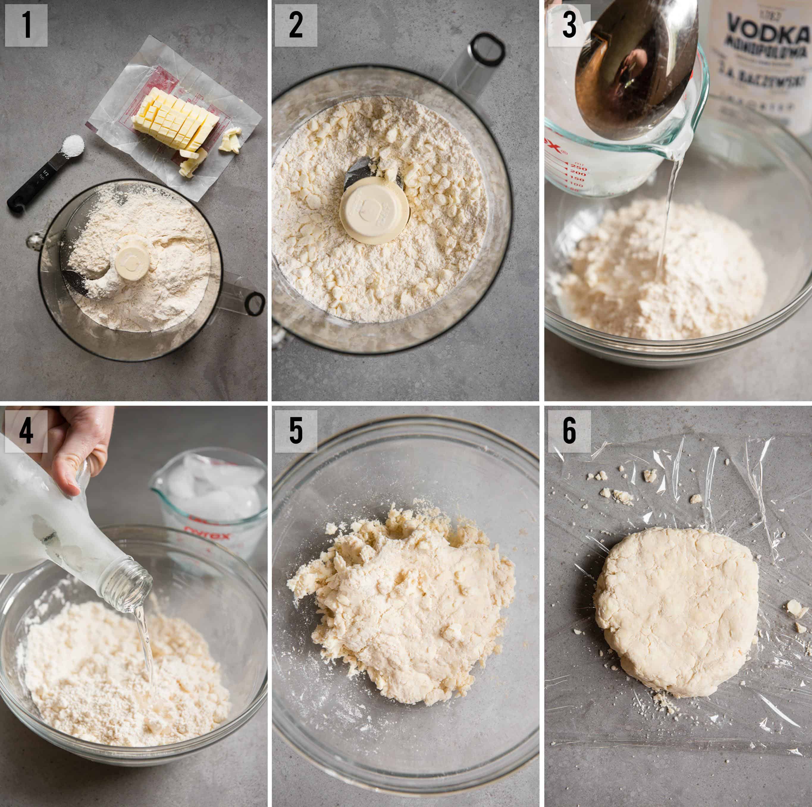 step by step photos of how to make homemade butter pie crust