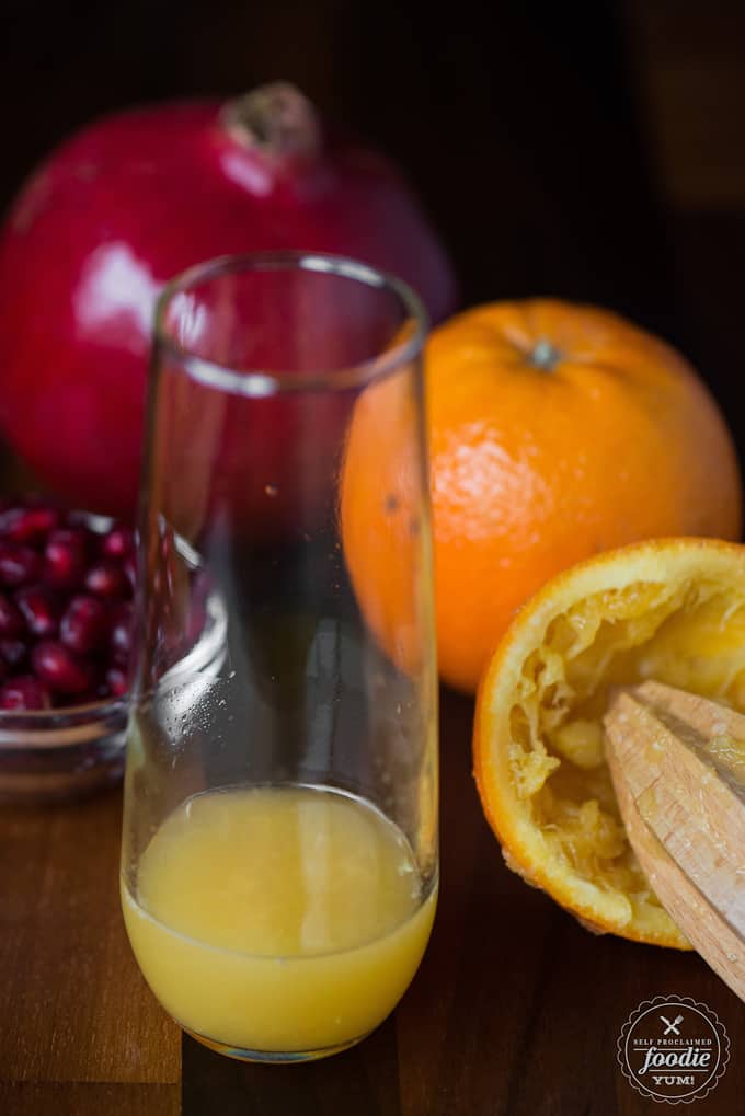 orange juice in a glass