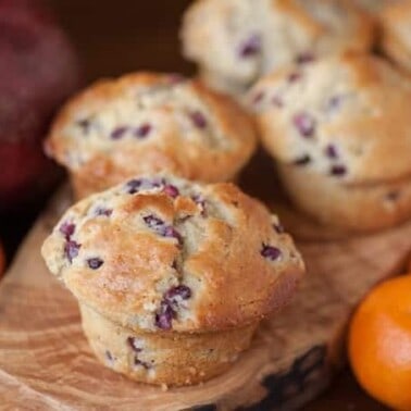 Few things are better than tasty brown butter Pomegranate Orange Muffins, full of fresh pomegranate seeds and orange zest, with your morning cup of coffee.