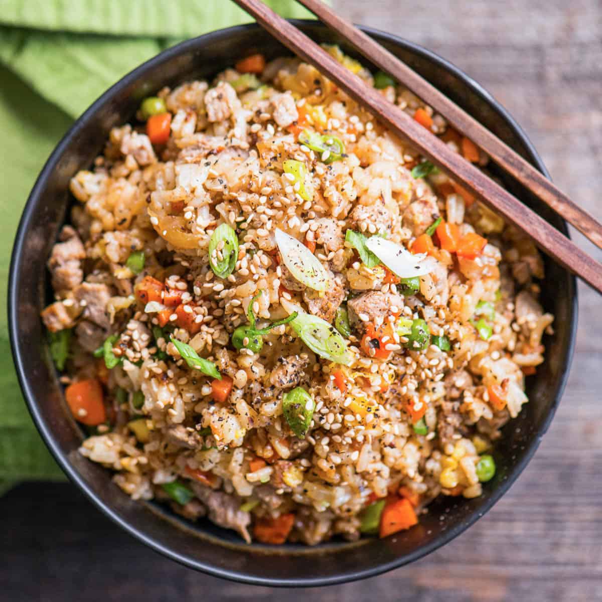 Pork Fried Rice - Dinner at the Zoo