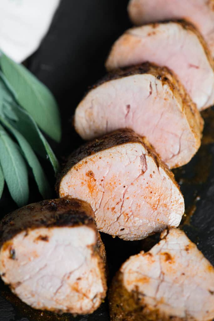 slices of pork tenderloin