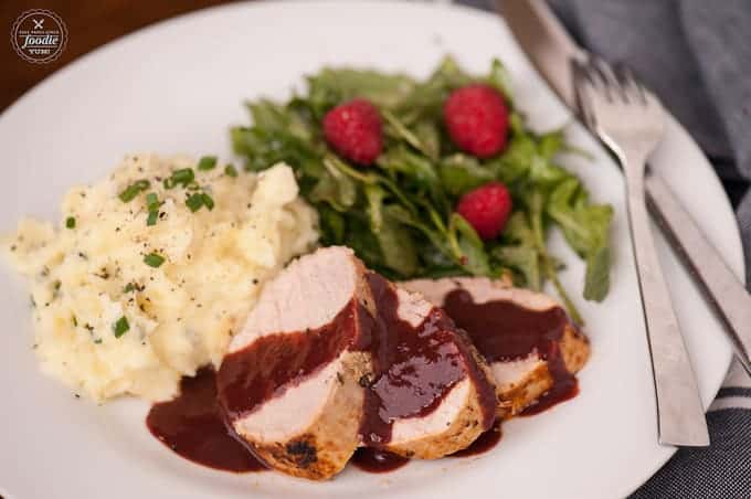 Pork Tenderloin with Raspberry Sauce - Self Proclaimed Foodie