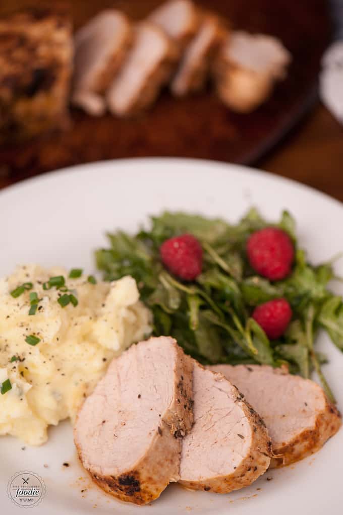 Delight the entire family by making this flavorful and healthy Pork Tenderloin with a savory balsamic Raspberry Sauce for dinner.