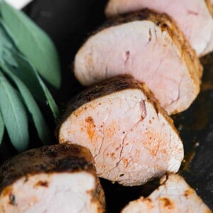 slices of Oven Baked Pork Tenderloin