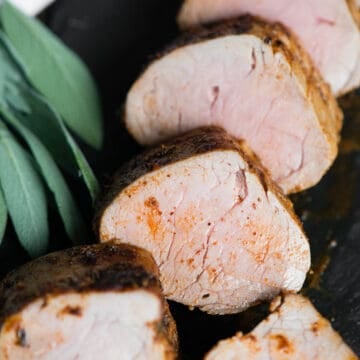 Mouthwatering Oven Baked Pork Tenderloin {Seared Roasted} - Self ...