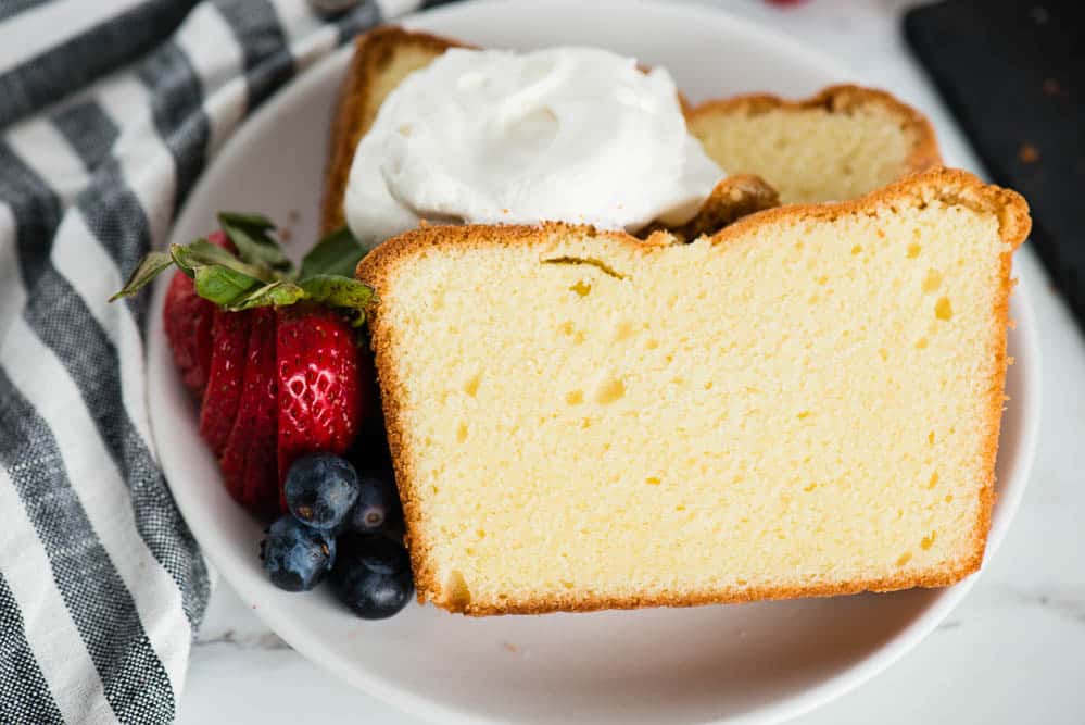 slice of pound cake