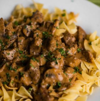 Pressure Cooker (Instant Pot) Beef Stroganoff | Self Proclaimed Foodie