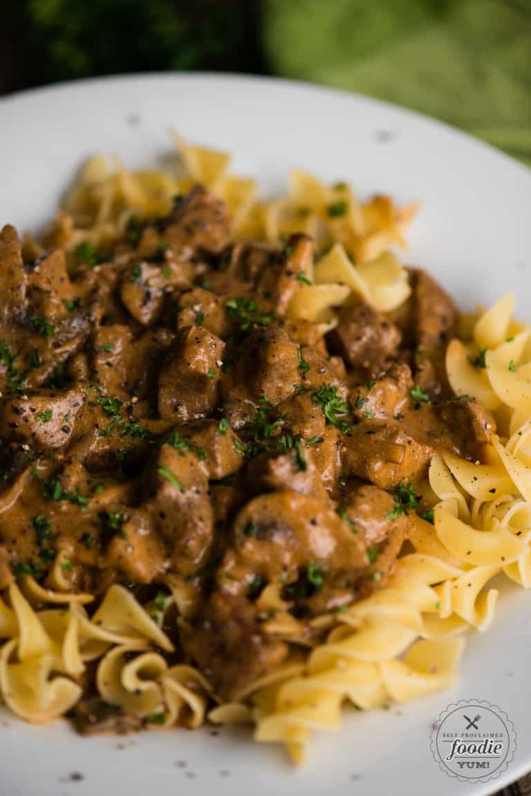 Pressure Cooker (Instant Pot) Beef Stroganoff | Self Proclaimed Foodie