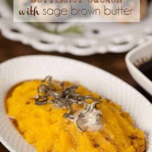 pressure cooker butternut squash with sage brown butter
