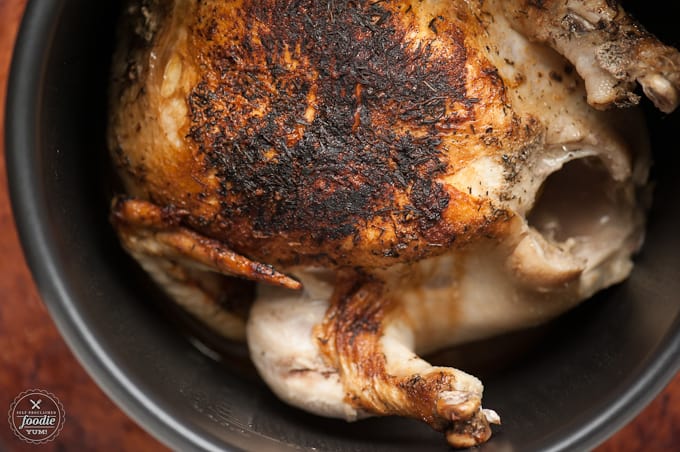 a whole chicken in a pressure cooker