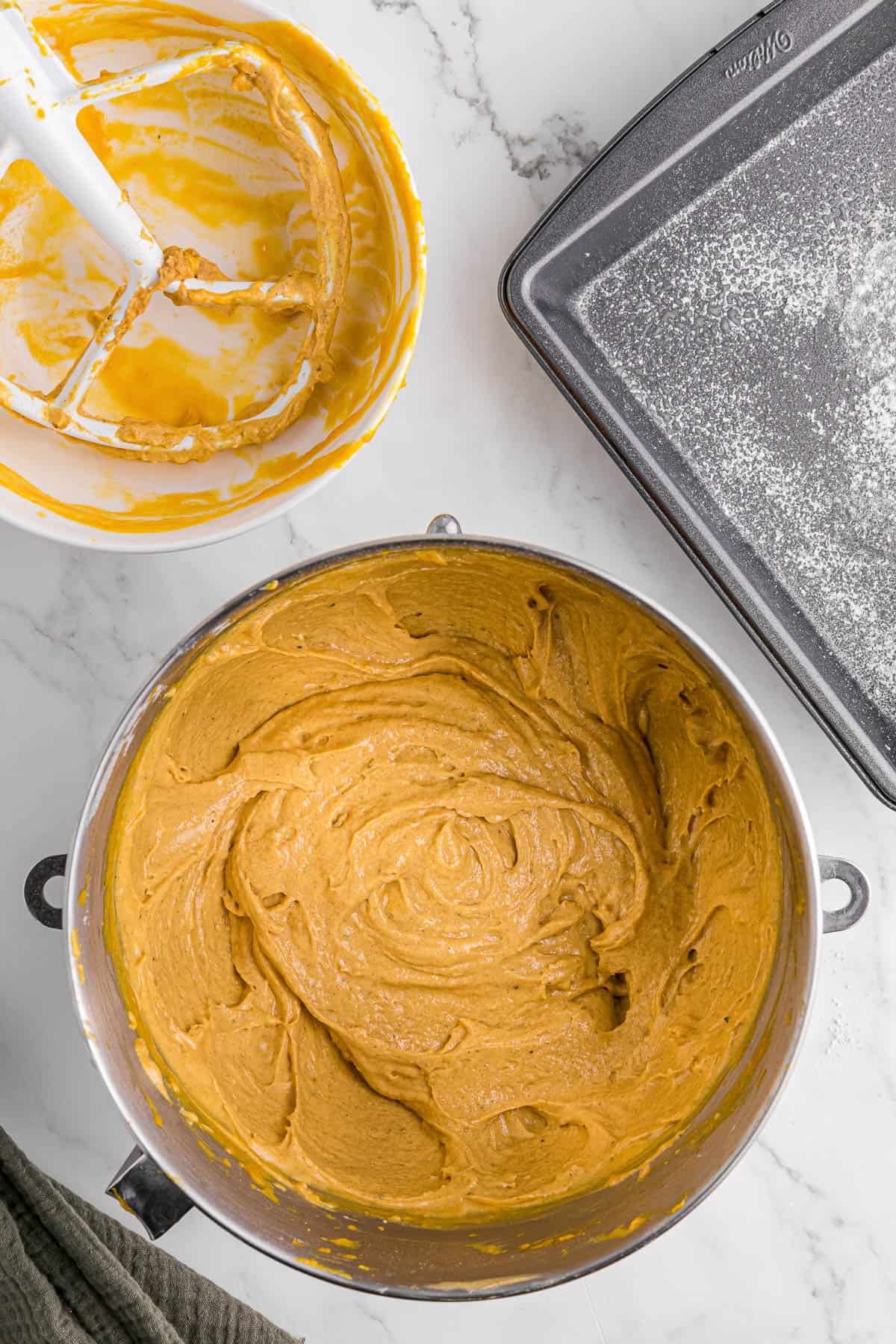 pumpkin coffee cake batter.
