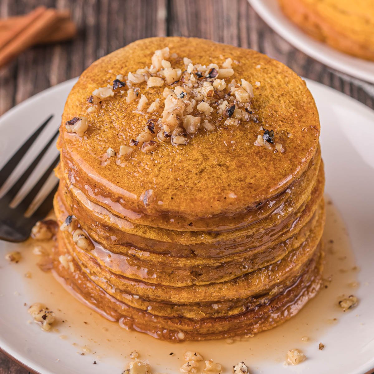 Fluffy Homemade Buttermilk Pumpkin Pancakes