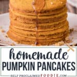 homemade pumpkin pancakes recipe