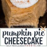 Pumpkin Pie Cheesecake recipe