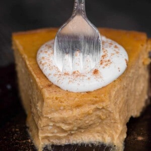 piece of Pumpkin Pie Cheesecake