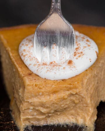 piece of Pumpkin Pie Cheesecake