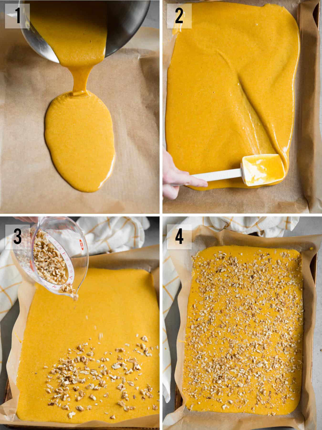 how to bake a Pumpkin Roll process photos